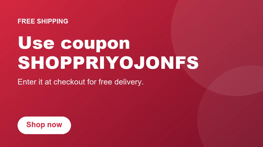 Free shipping with coupon SHOPPRIYOJONFS
