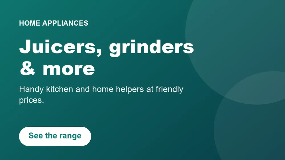 Juicers, grinders and more home appliances