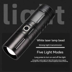 USB Rechargeable Power Bank Zoom Flash Light